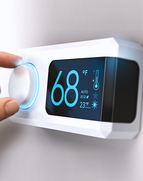 Smart thermostat temperature control adjustment
